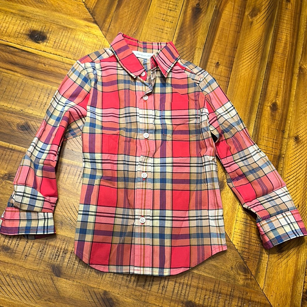 Janie and Jack Button Up Shirt Size 3